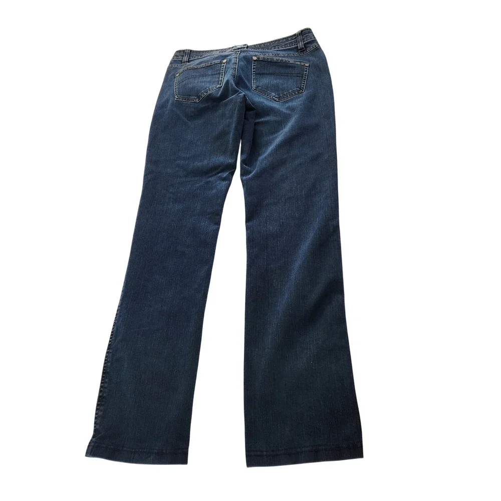 Kuhl Women Blue Straight Leg Jeans Denim Pants Sz 8 Reg  Outdoor Hiking Momcore